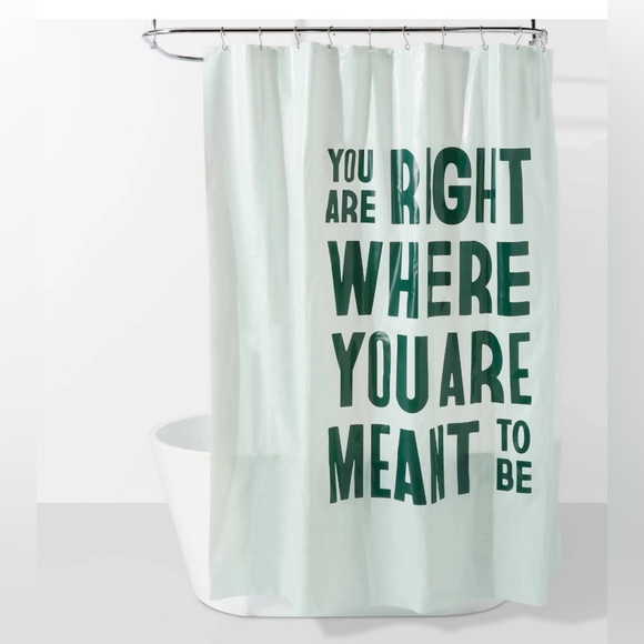 Shower Curtain Target Room Essentials You Are Right Where You Are Meant to be - Picture 1 of 5